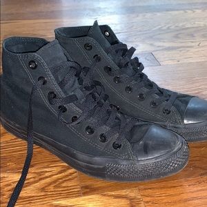 Black hightop Converse